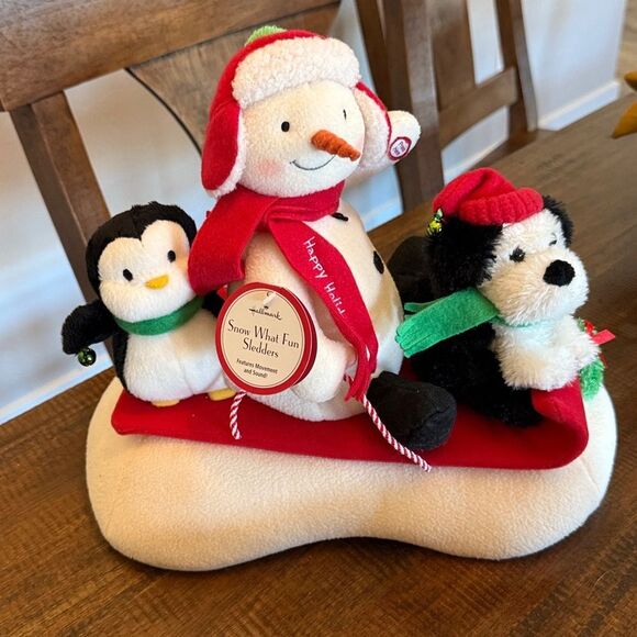 Hallmark snow what fun sledders - Picture 1 of 8
